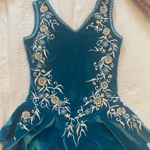 Blue Figure Skating Dress